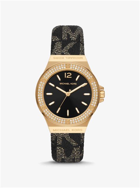 767336959302 michael kors|Lennox Pavé Gold.